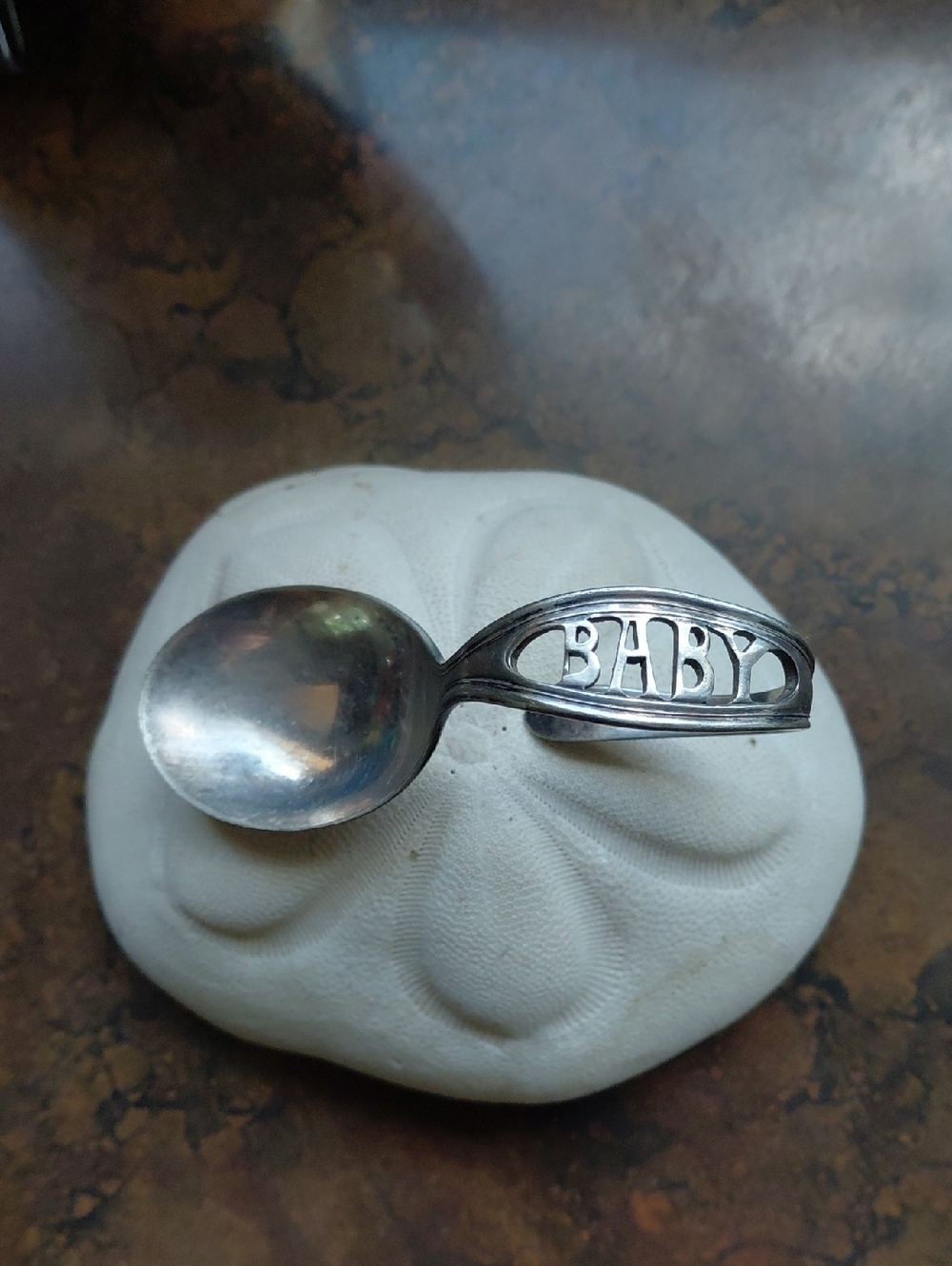 Sterling-Style 'BABY' Silver Baby Spoon - Polished Finish